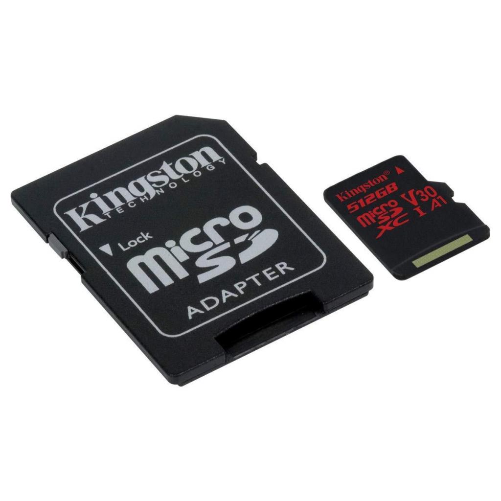 Карта пам'яті Kingston 512GB microSDXC class 10 UHS-I U3 Canvas React (SDCR/512GB) - зображення 2
