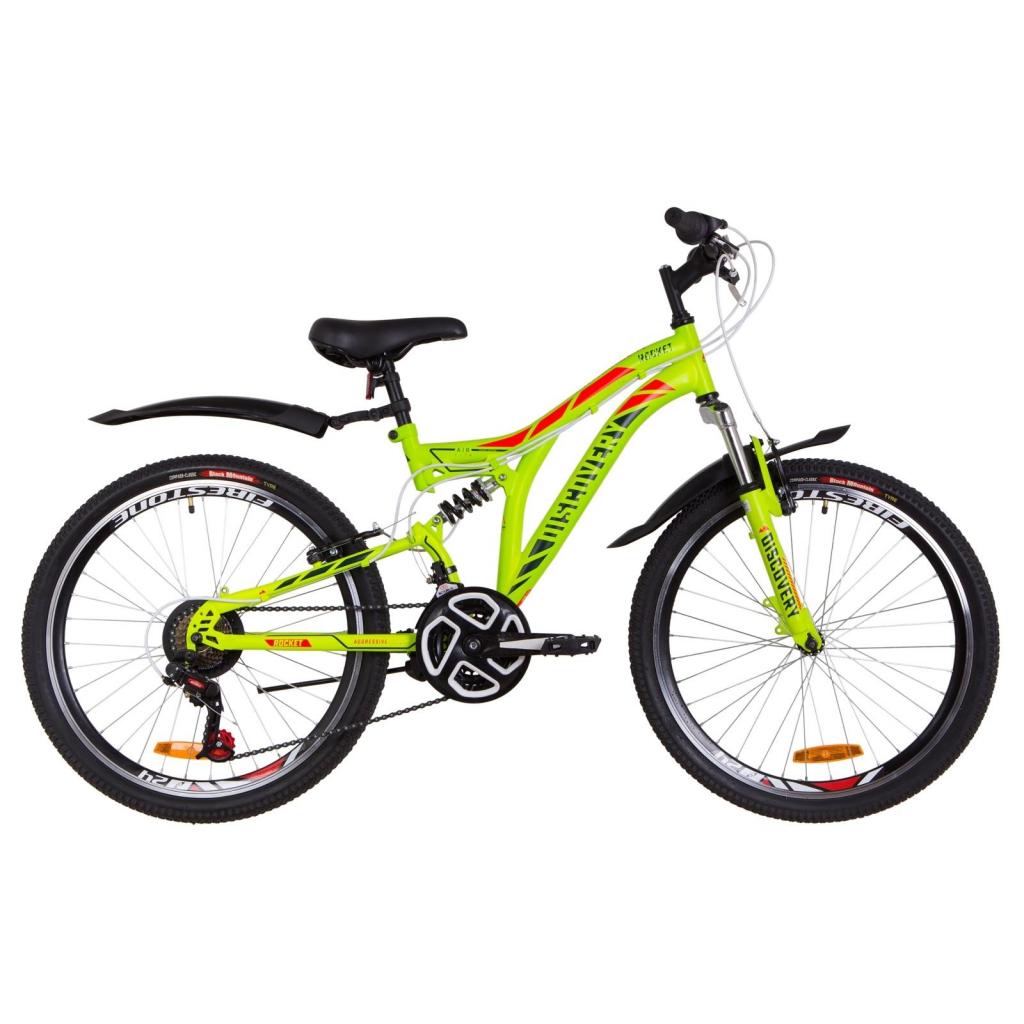 Велосипед Discovery 24" ROCKET AM2 Vbr рама-15" 2019 зелено-червоний (OPS-DIS-24-143) - зображення 1