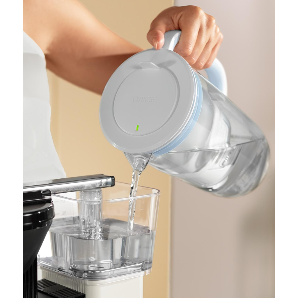 Фільтр-глечик Brita Glass Jug One скляний 2.5л (1.7л води) з фільтр-картриджем, синій (1050452) - изображение 3