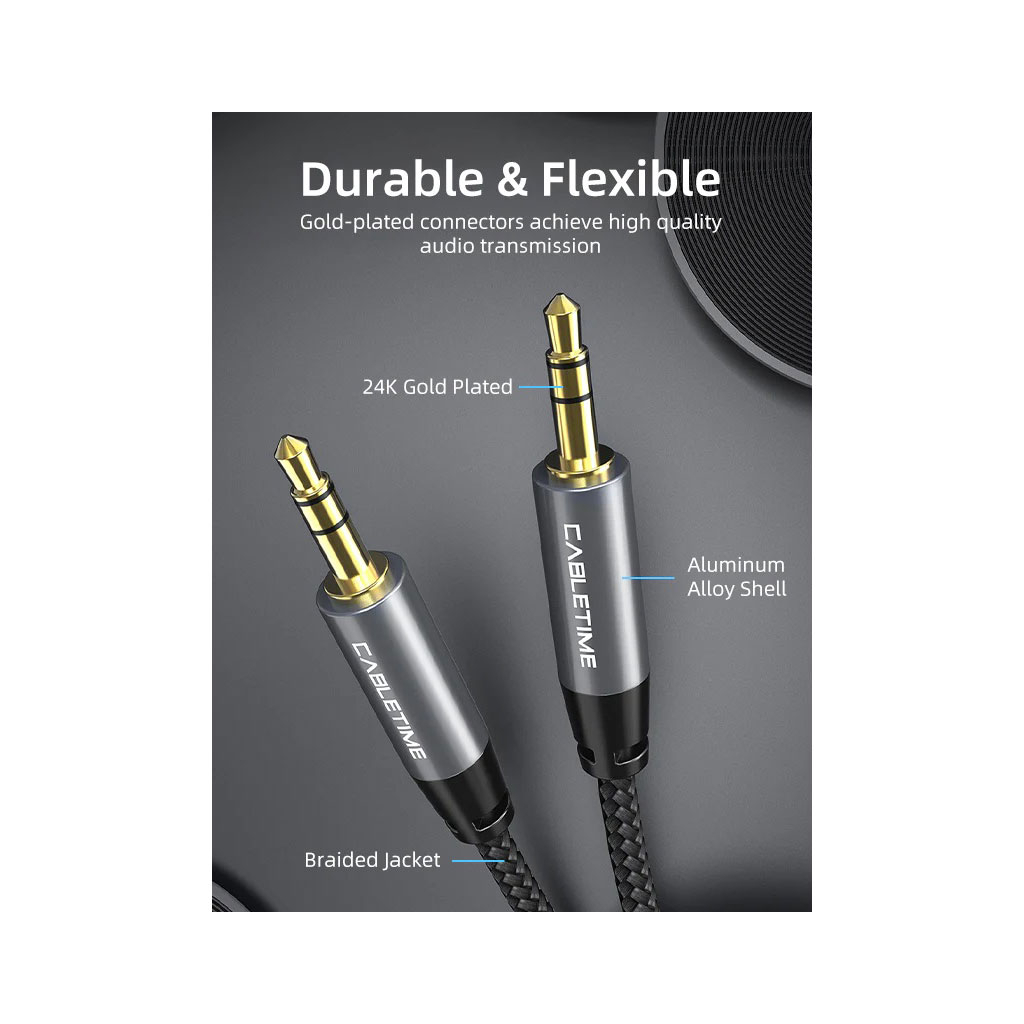 Кабель мультимедійний 3.5mm M to 3.5mm M 1.8m Cabletime (CA915262) - picture 4