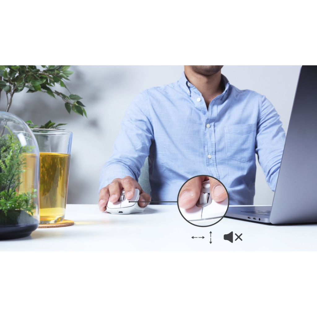 Мишка Trust Ozaa Rechargeable Wireless White (24035) - зображення 2