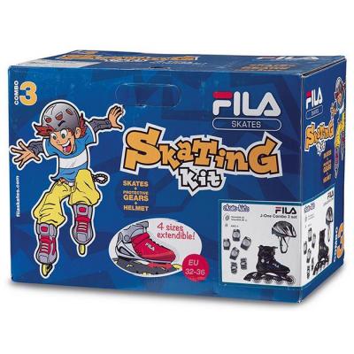 Роликові ковзани Fila 010617150 J-ONE COMBO 3 SET BLK/RED S 28-32 2018 (8026473377762) - зображення 4