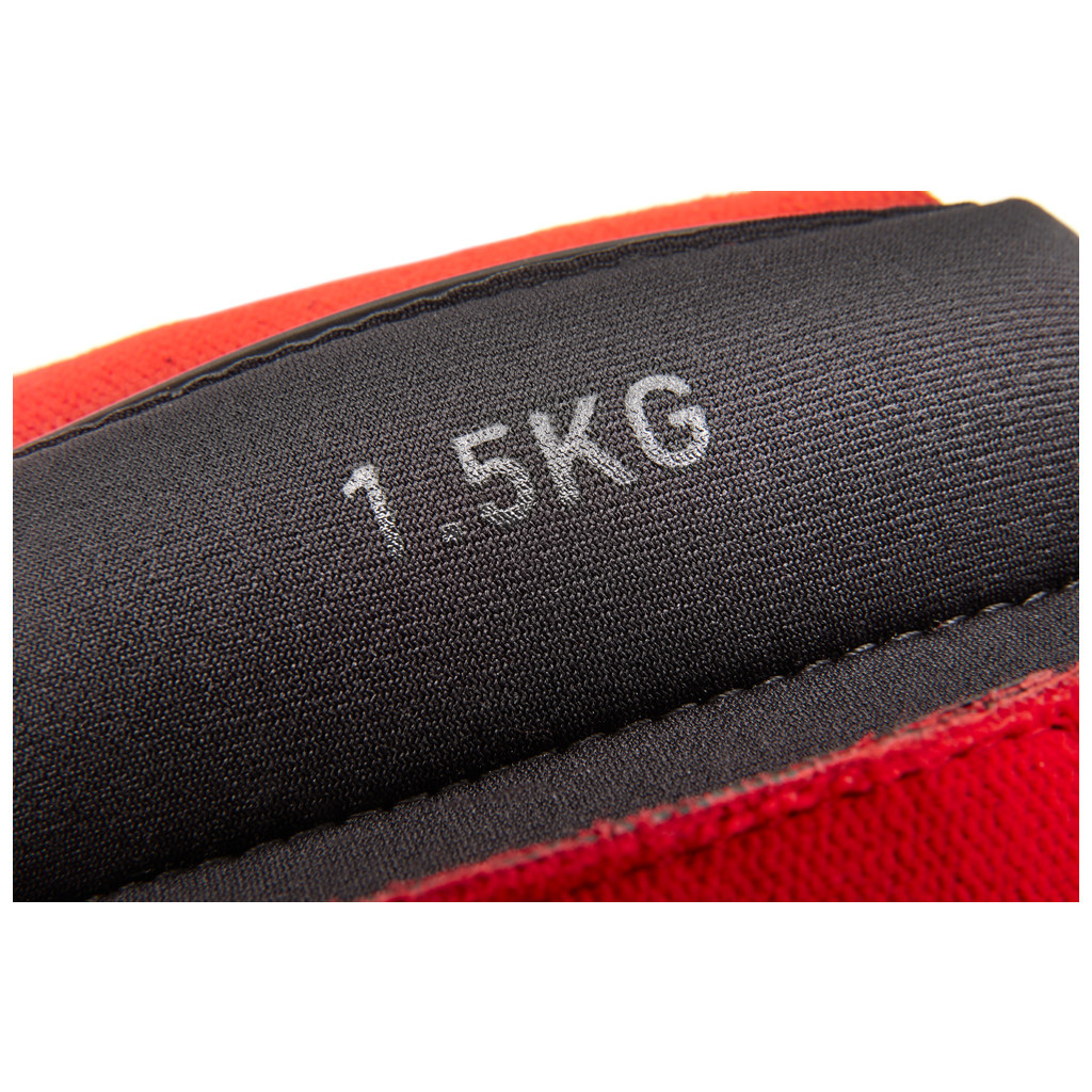 Обважнювач Reebok Flexlock Ankle Weights чорний, червоний RAWT-11272 1.5 кг (885652017275) - зображення 6