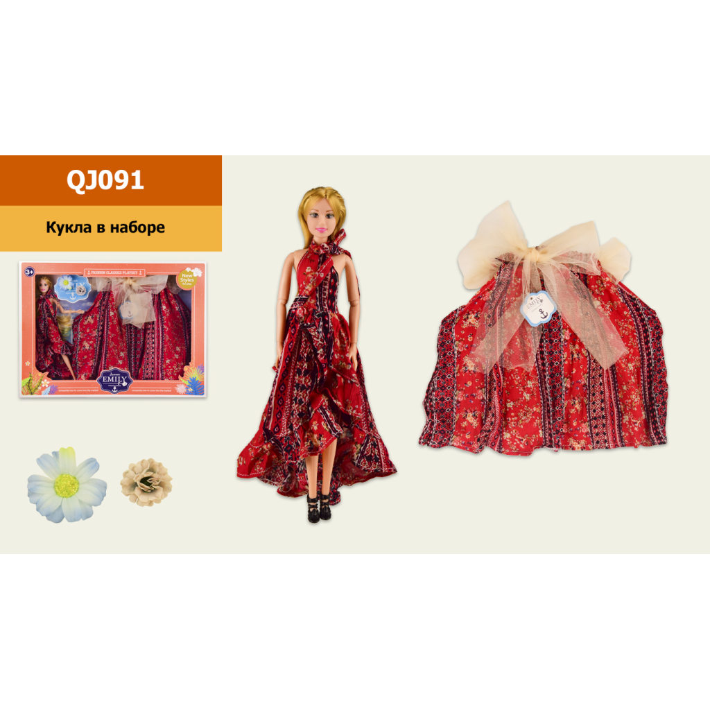 Лялька Emily шарнірна, з топіком для дитини (QJ091) - зображення 1