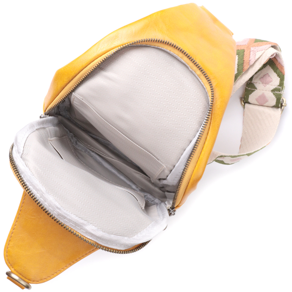 Сумка Vintage З екошкіри Жовта (22775) - зображення 7