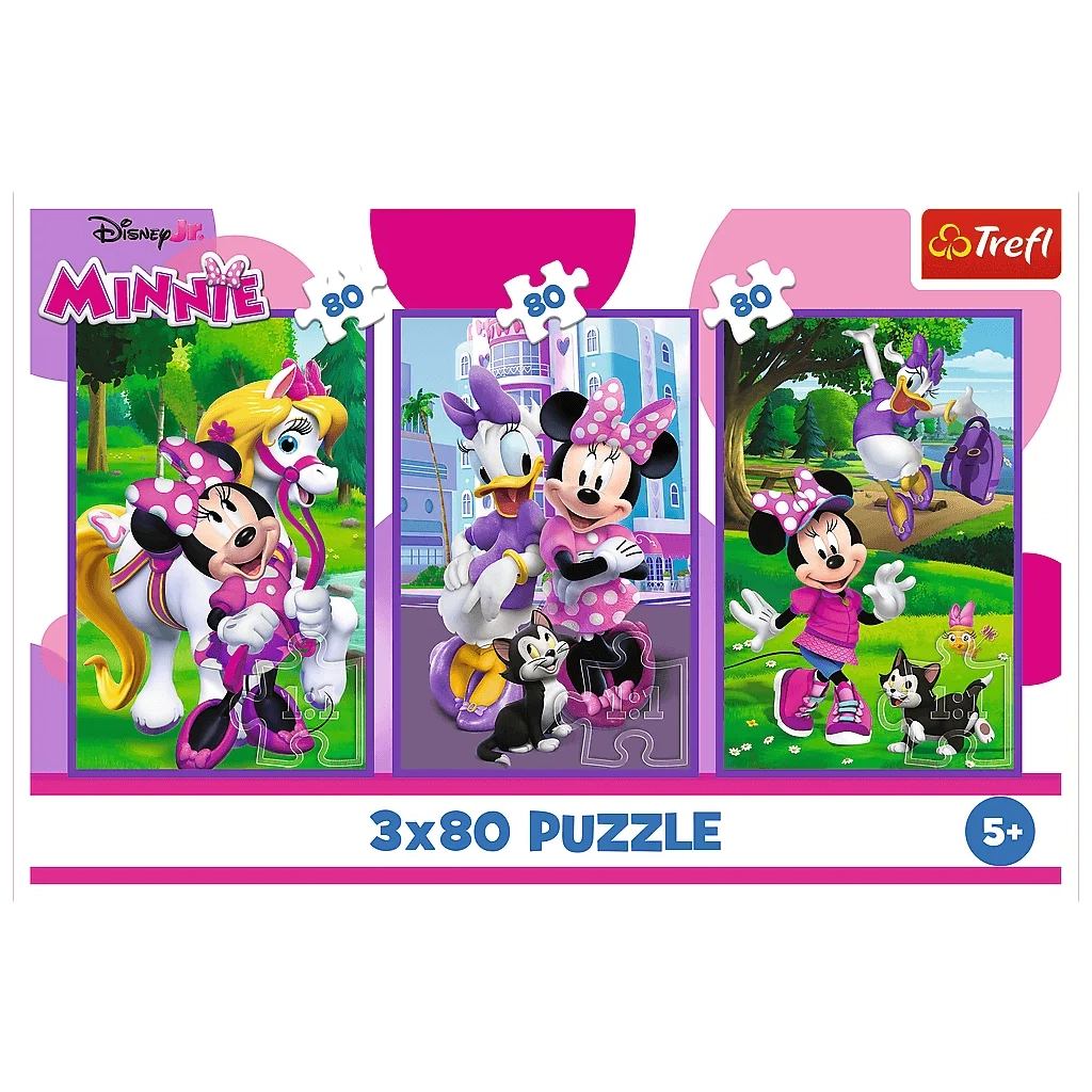 Пазл Trefl Mickey&friends Мінні та друзі 3x80 (5900511348897) - зображення 5