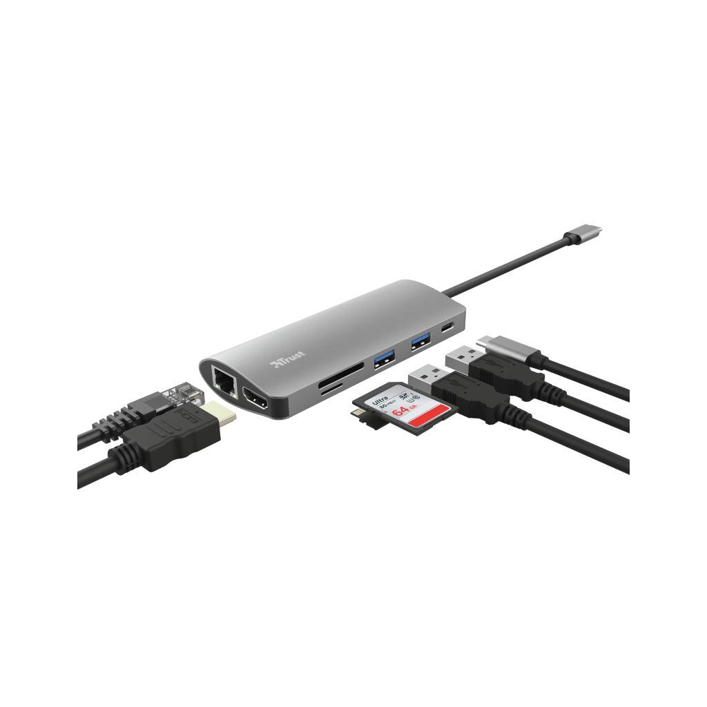 Концентратор Trust DALYX 7-IN-1 USB-C ALUMINIUM (23775_TRUST) - изображение 6