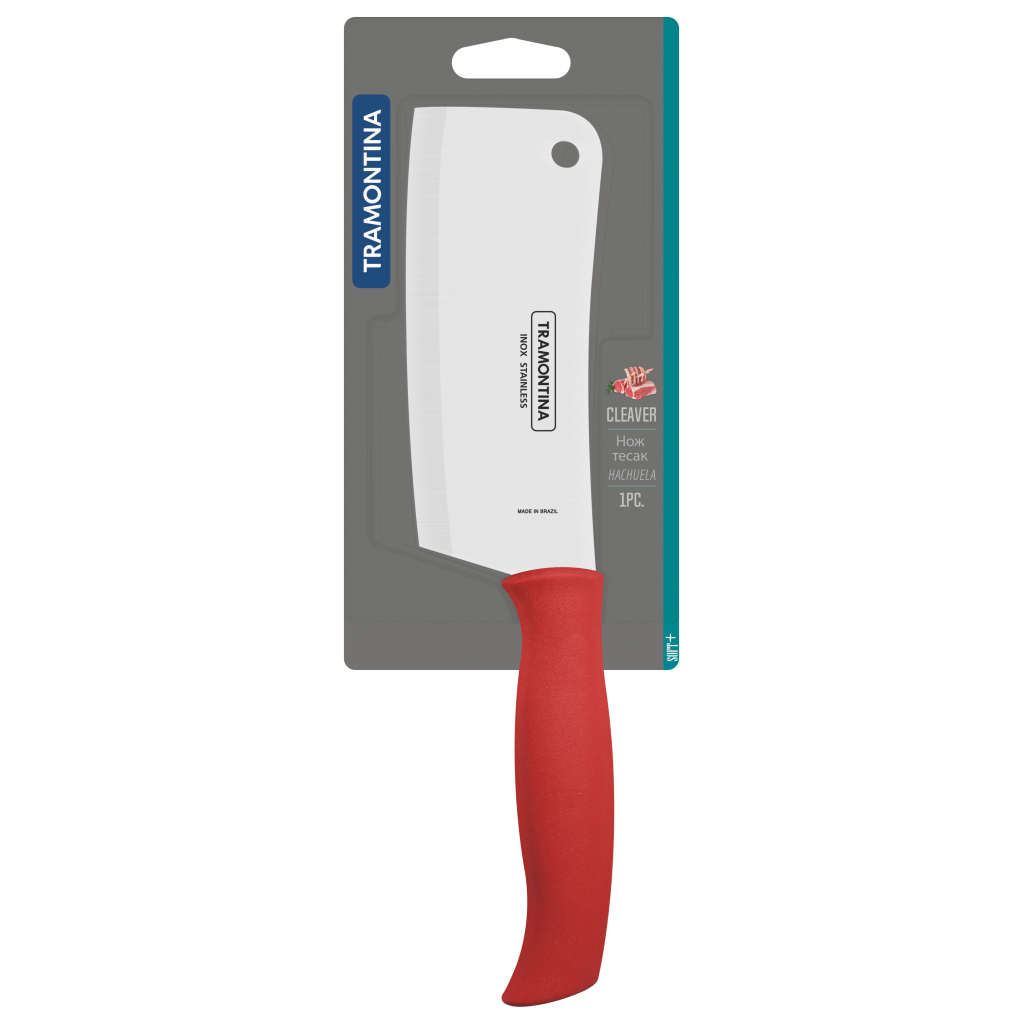 Кухонний ніж Tramontina Soft Plus Red Сікач 127 мм (23670/175) - зображення 4