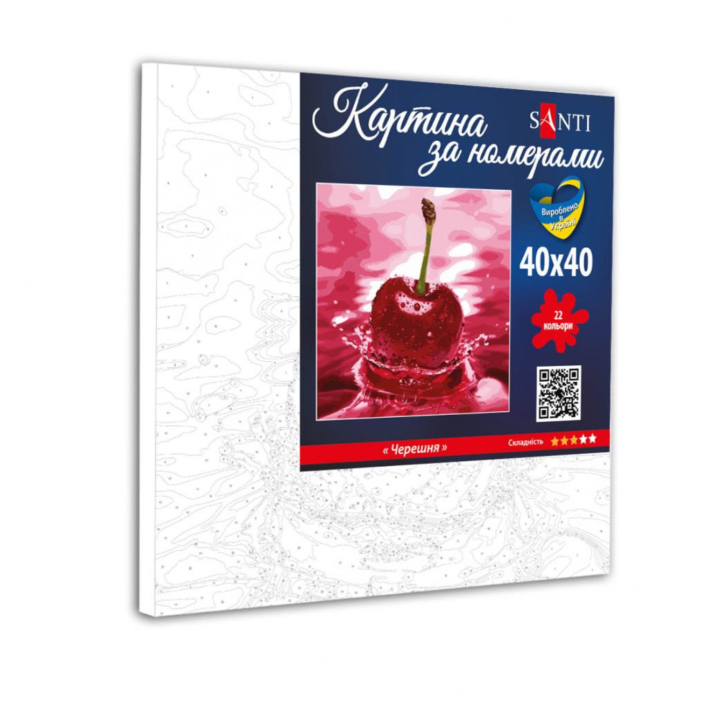 Картина по номерам Santi Черешня 40*40 (954842) - изображение 2