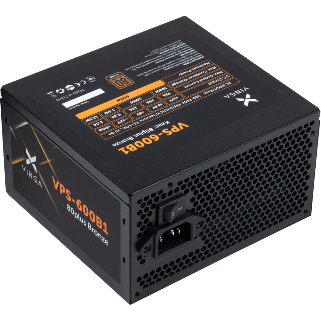Блок живлення Vinga 600W (VPS-600B1) - зображення 5