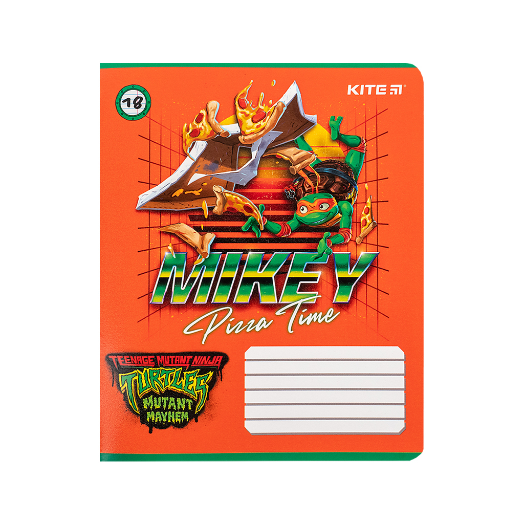 Зошит Kite Ninja Turtles, 18 аркушів, лінія (NT24-237) - изображение 12