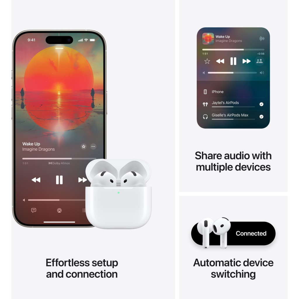 Навушники Apple AirPods 4 with Active Noise Cancellation (MXP93ZE/A) - зображення 8