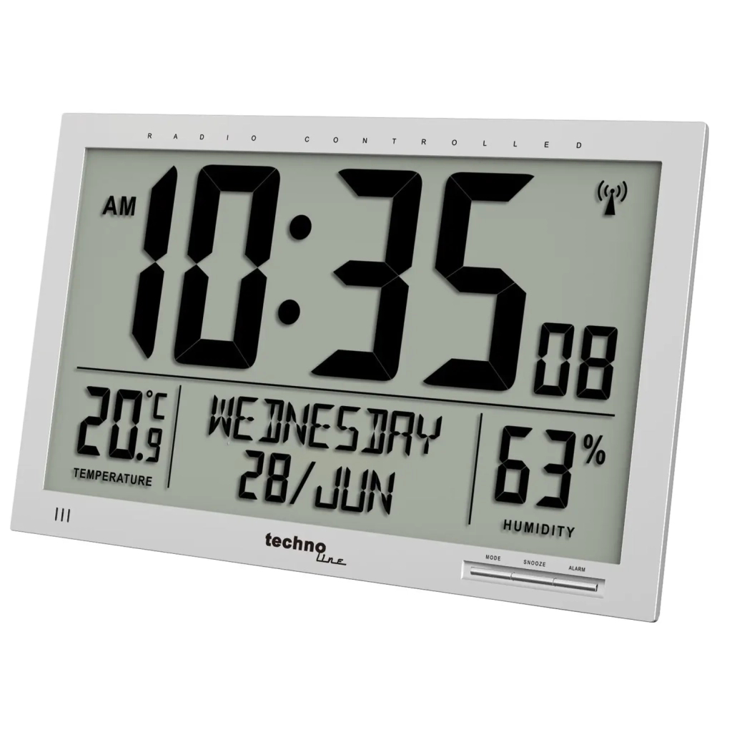 Настінний годинник Technoline WS8013 Silver (DAS301790) - изображение 2