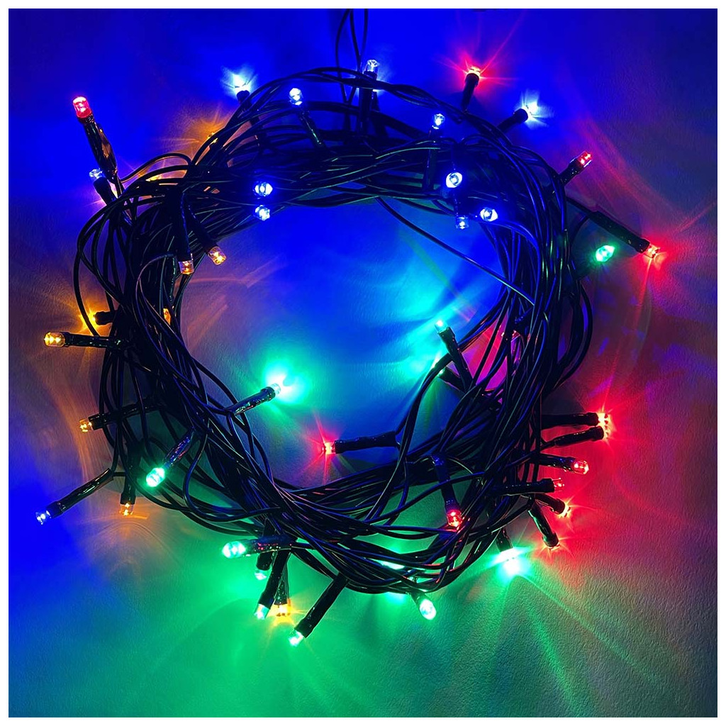 Гірлянда ColorWay LED 50 5 м 8 функцій кольорова 220V (CW-G-50L5VMC) - зображення 6