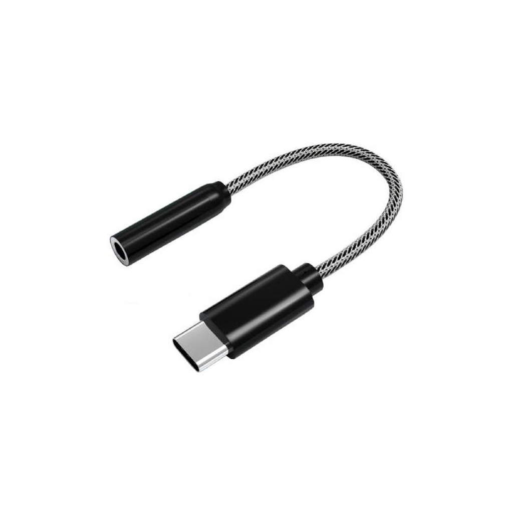 Перехідник Type-C to AUX3.5(F) DAC 0.1m black Atcom (15035) - зображення 1