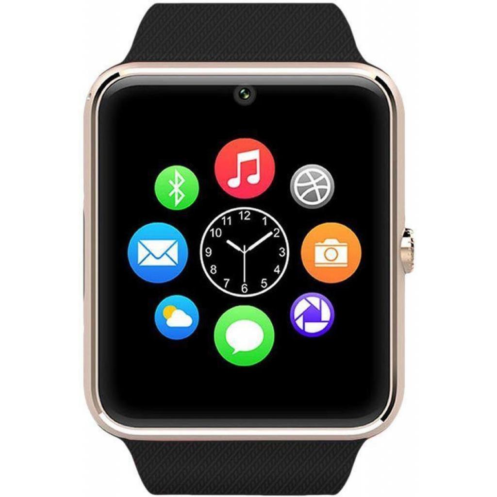 Смарт-годинник UWatch Smart GT08 Gold/Black (F_50694) - зображення 2