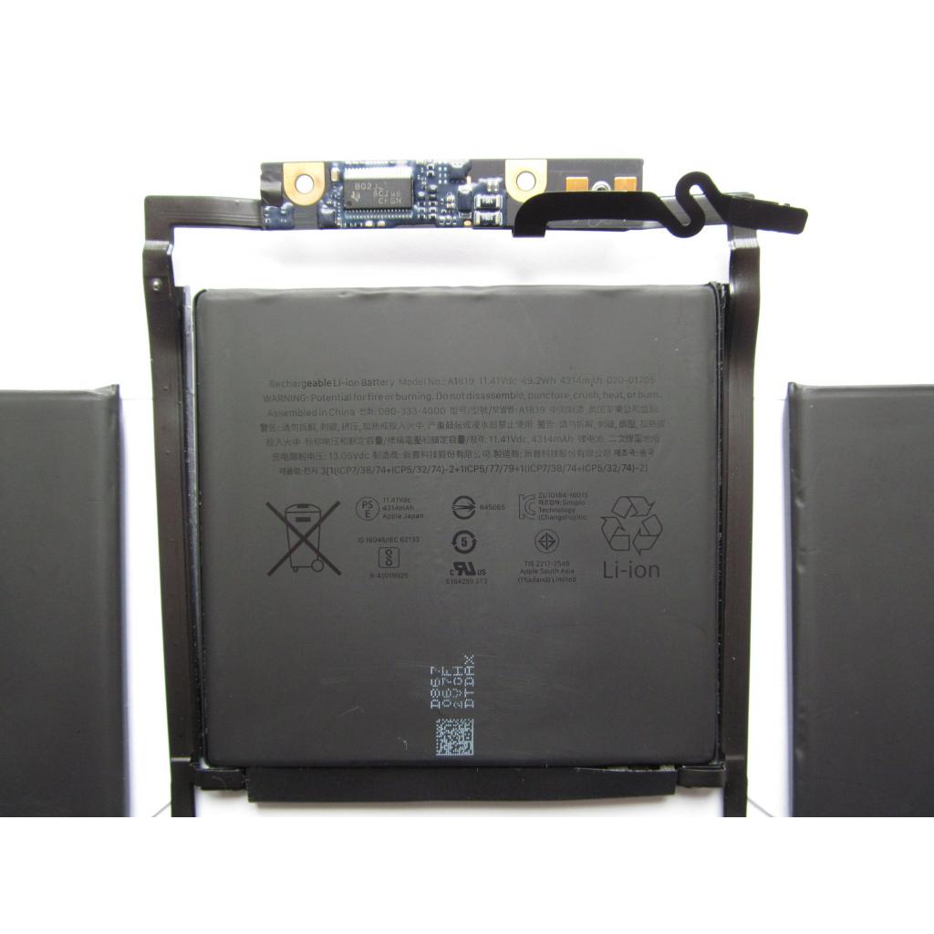 Акумулятор до ноутбука Apple A1819, 49.2Wh (4314mAh), 6cell, 11.41V, Li-Pol (A47499) - зображення 2
