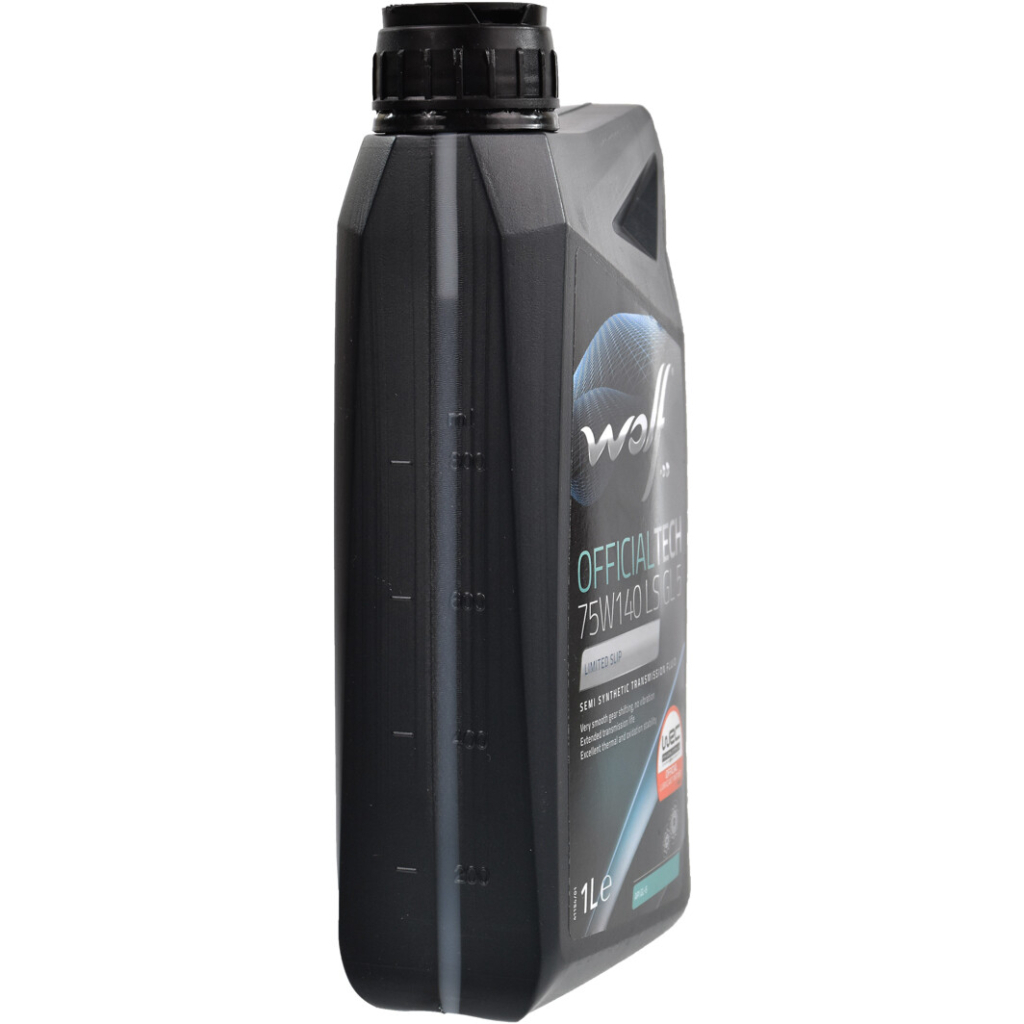 Трансмісійна олива Wolf OFFICIALTECH 75W140 LS GL 5 1л (8304200) - изображение 2