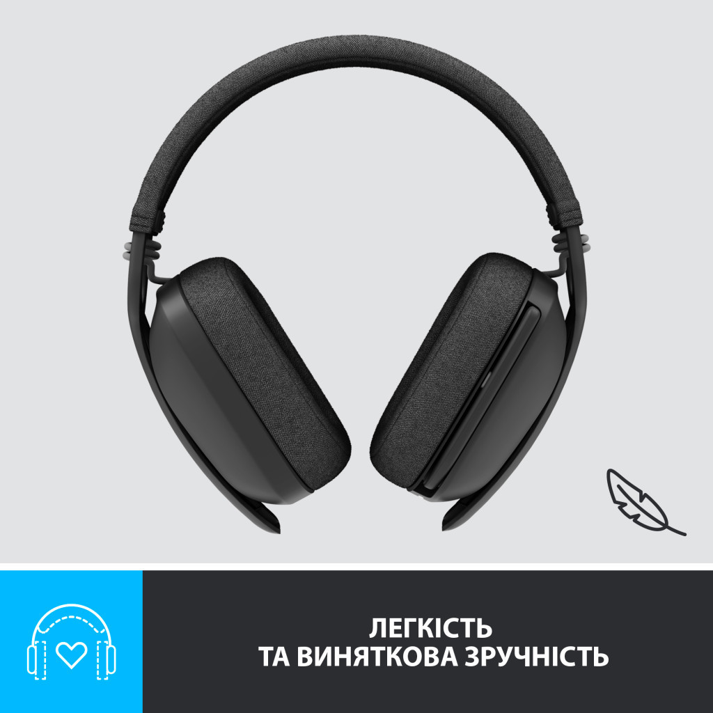 Навушники Logitech Zone Vibe 125 Graphite (981-001126) - зображення 5