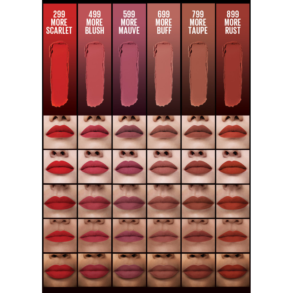 Помада для губ Maybelline New York Color Sensational Ultimatte 299 More Scarlet 2 г (30162051) - зображення 7