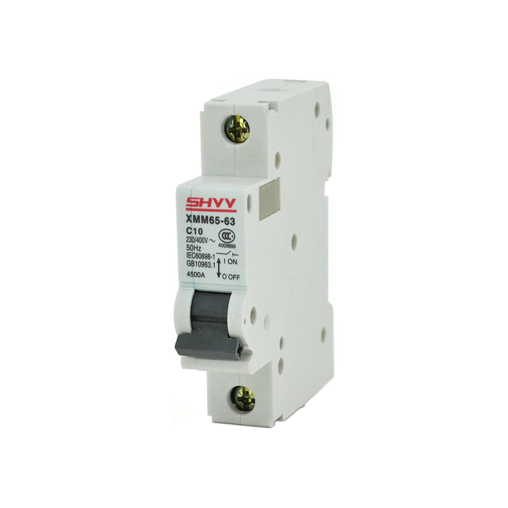 Автоматичний вимикач Shyy 1P C10, 230/400V (XMM651PC10) - зображення 1