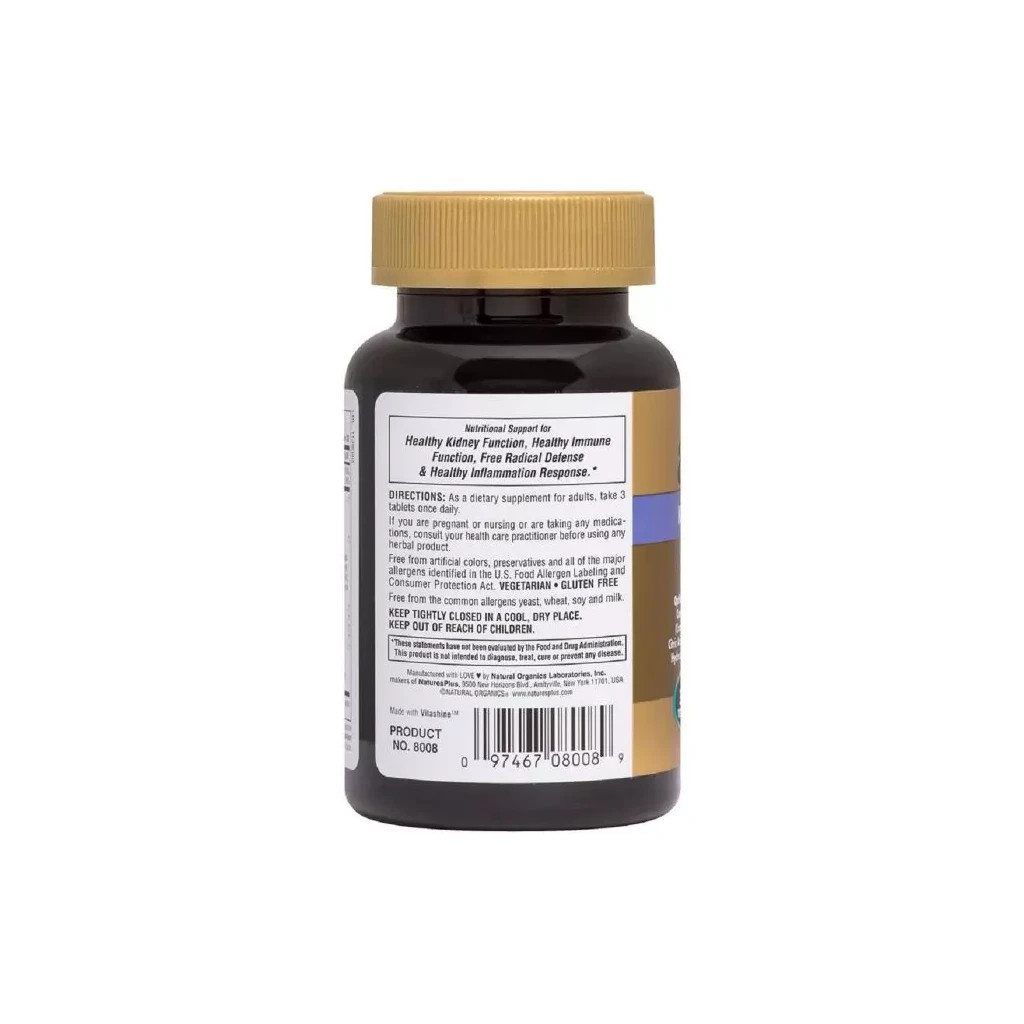 Вітамінно-мінеральний комплекс Natures Plus Комплекс для підтримки нирок, Nature's Plus, 90 Таблеток (NTP8008) - зображення 3