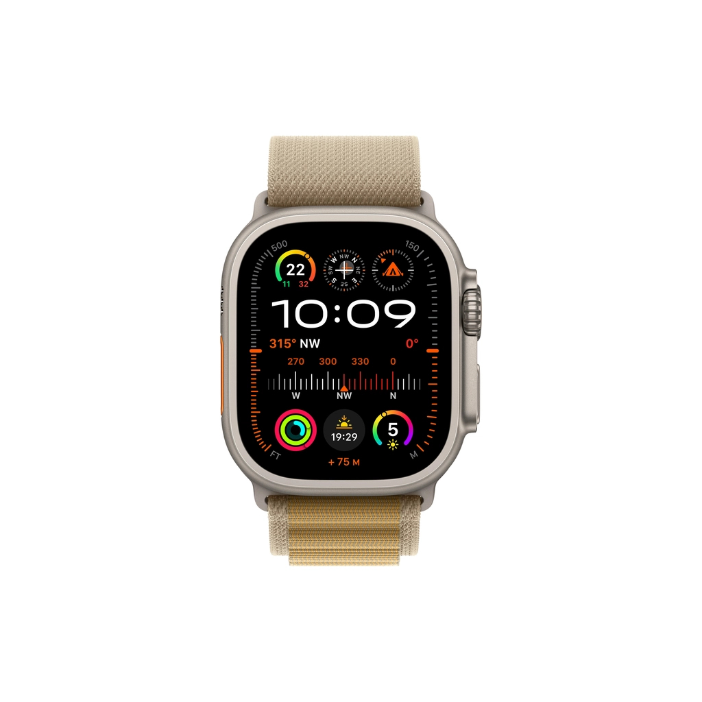Смарт-годинник Apple Watch Ultra 2 2024 GPS + Cellular 49mm Natural Titanium Case with Tan Alpine Loop - Large (MX4H3UL/A) - зображення 2
