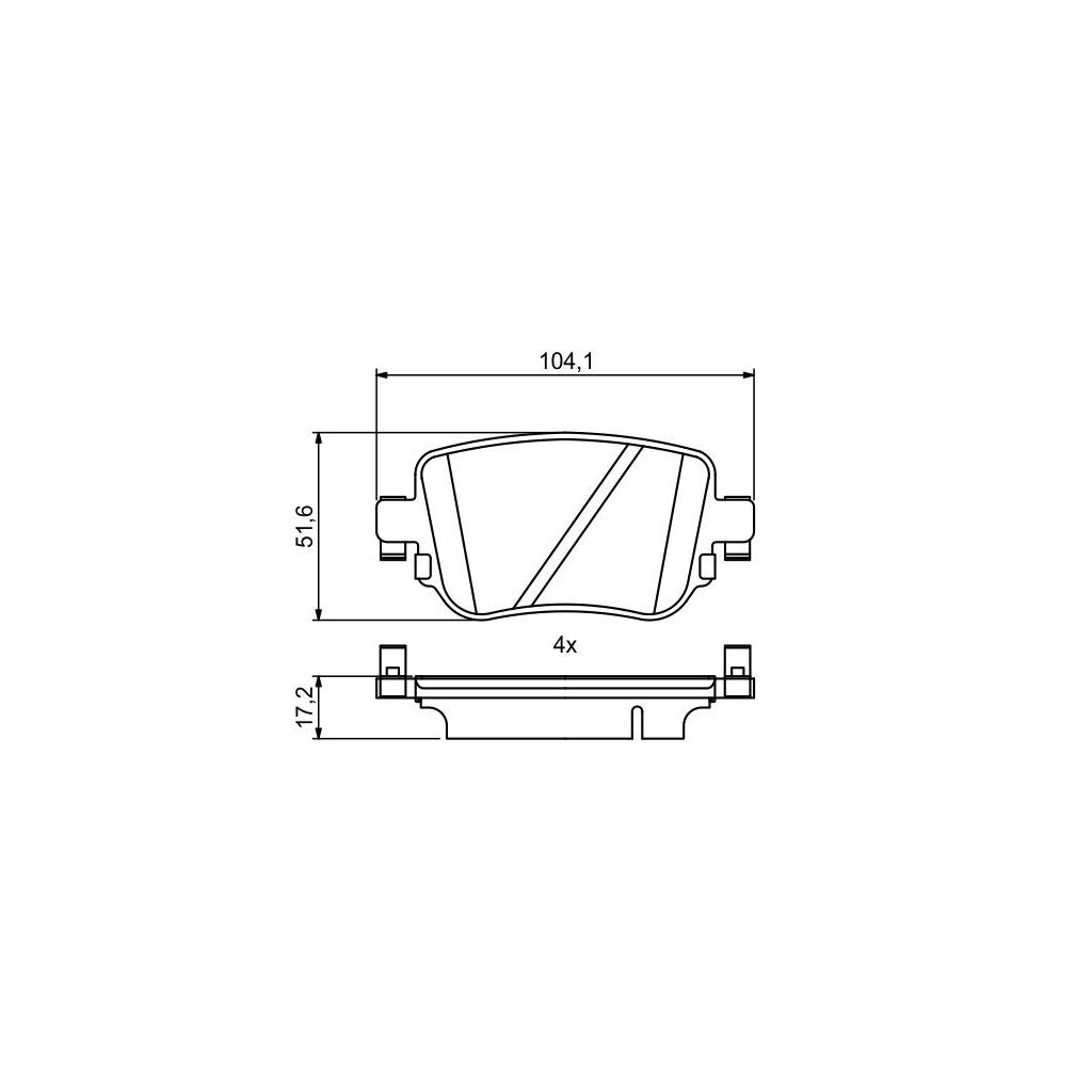 Гальмівні колодки Bosch 0986494797 - зображення 1