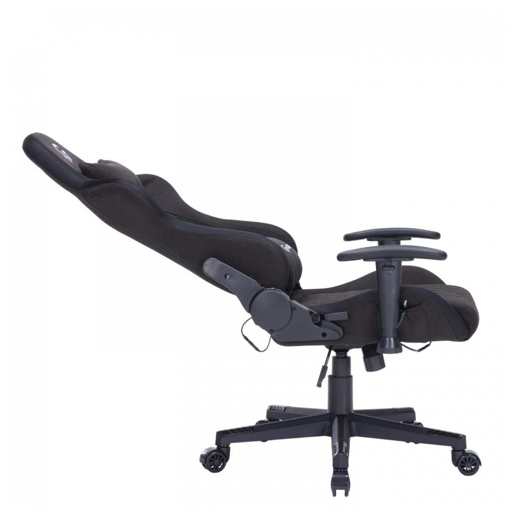 Крісло ігрове GamePro GC700FB Fabric Size L RGB Black (GC700FB RGB) - зображення 10