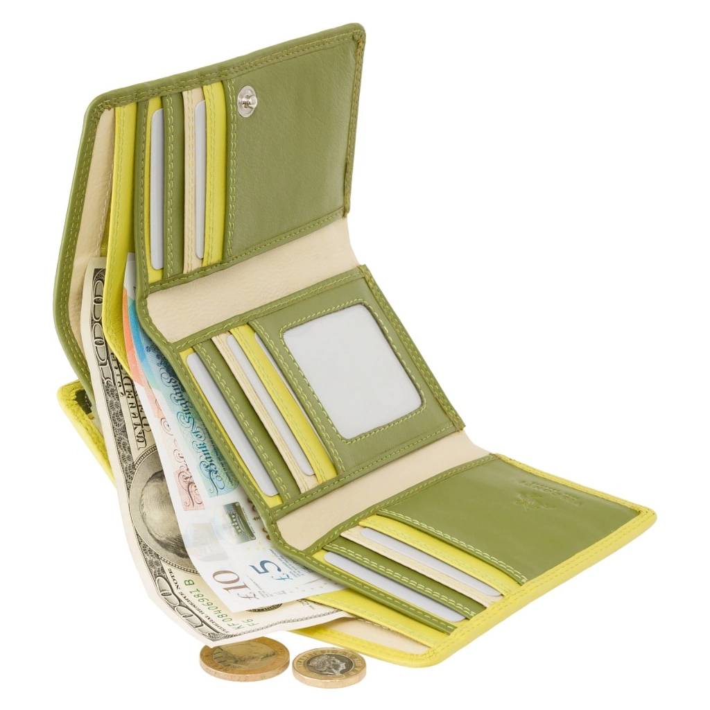 Гаманець Visconti RB43 Bora з RFID Lime Multi (RB43 LIME M) - зображення 4