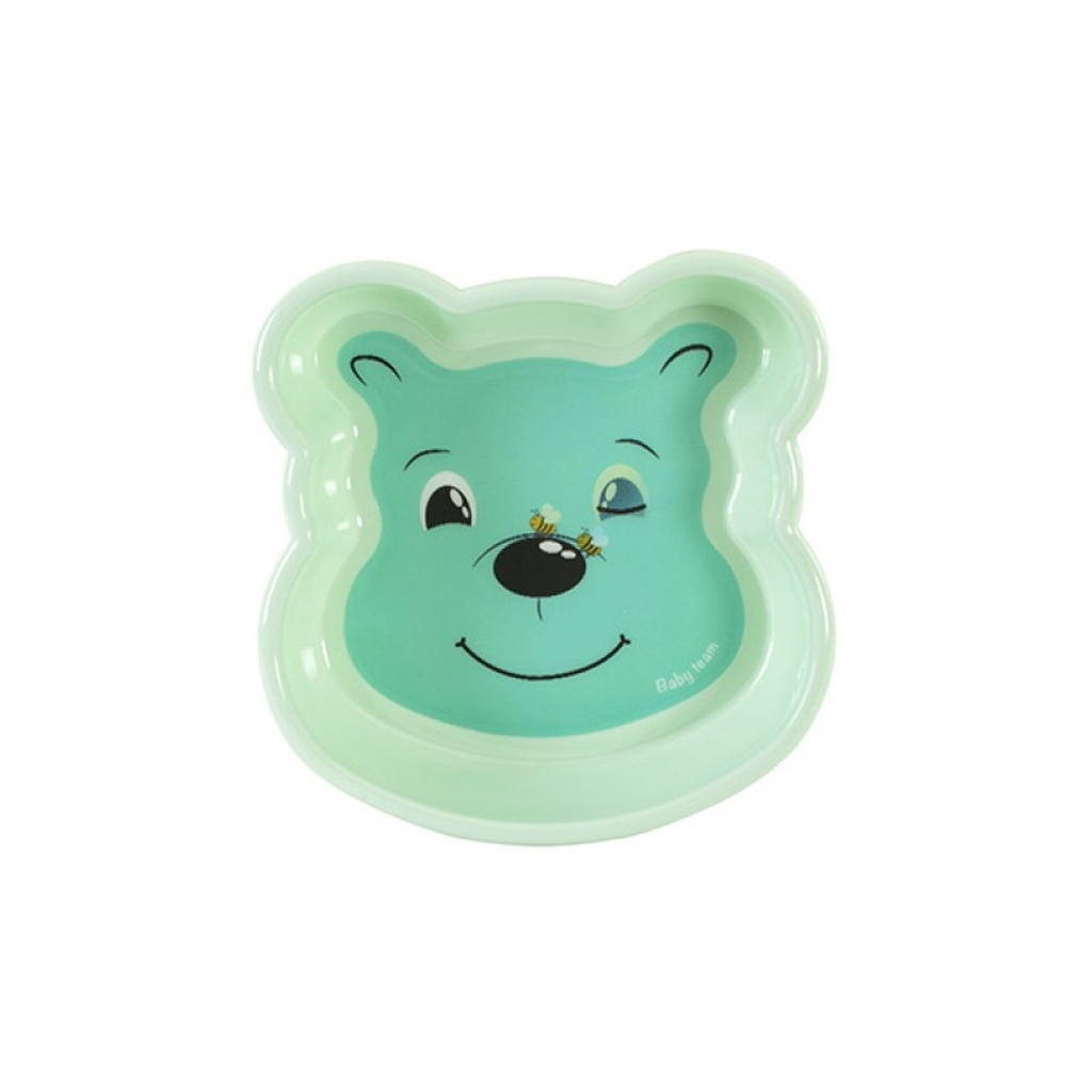 Тарілка дитяча Baby Team Улюблені звірятка (6011_Ведмежатко) - picture 1