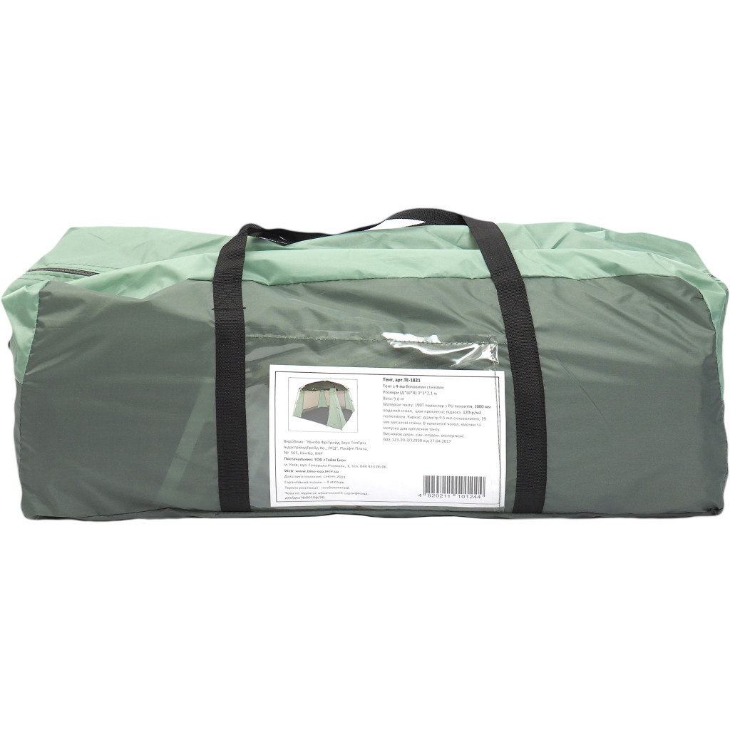 Намет Time Eco TE-1821 Green (4820211101244) - зображення 11