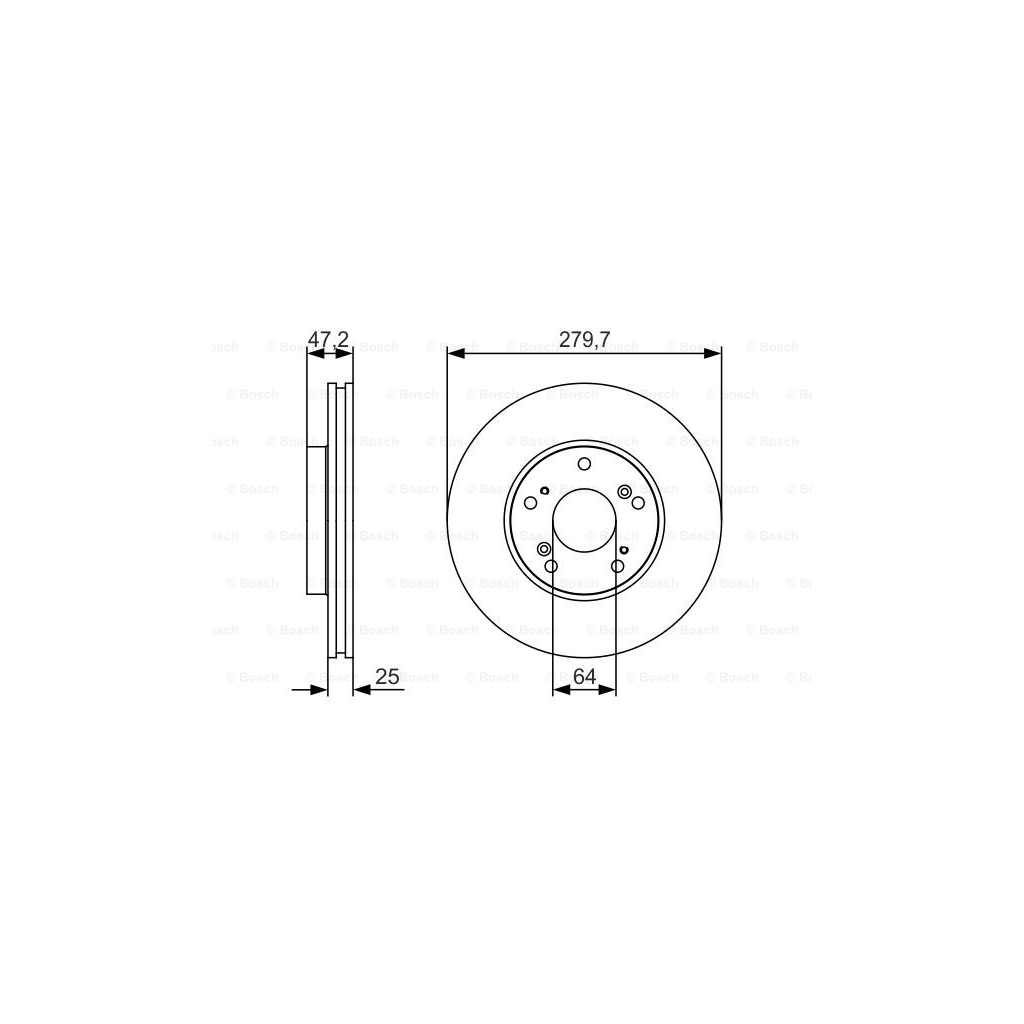 Гальмівний диск Bosch 0 986 479 S82 - зображення 1