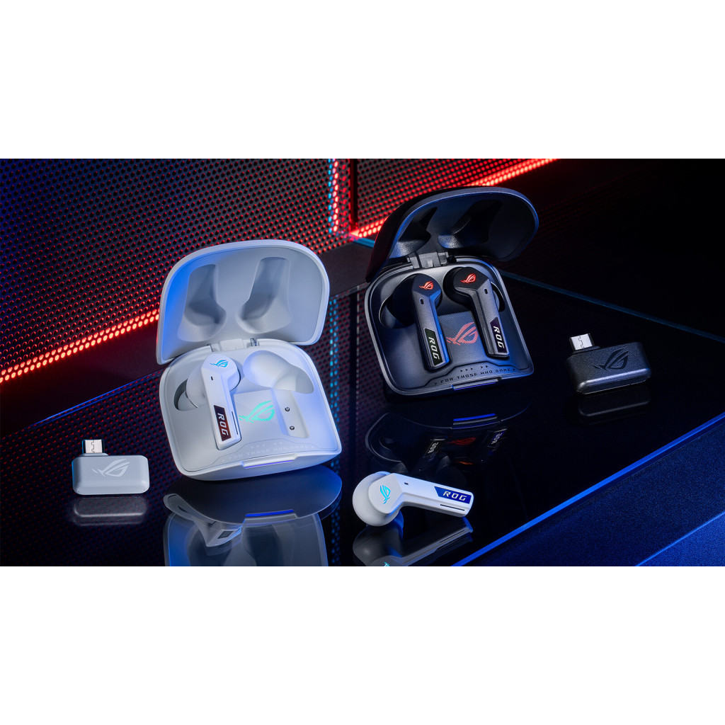 Навушники ASUS ROG Cetra True Wireless SpeedNova White (90YH03Y0-BTUA10) - зображення 4