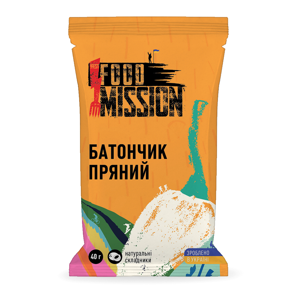 Батончик Food Mission Пряний 40 г (fm.30184) - зображення 1