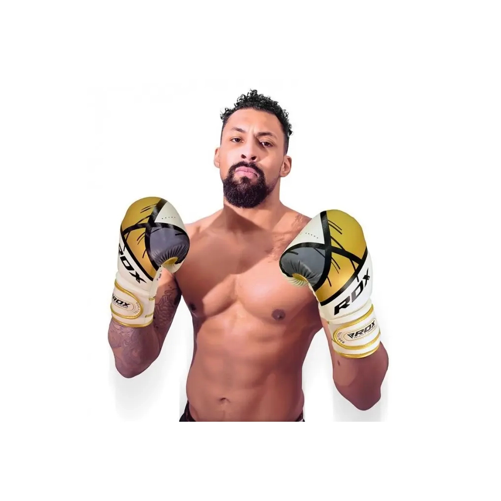 Боксерські рукавички RDX F7 Ego Golden 8 унцій (BGR-F7GL-8oz) - зображення 8