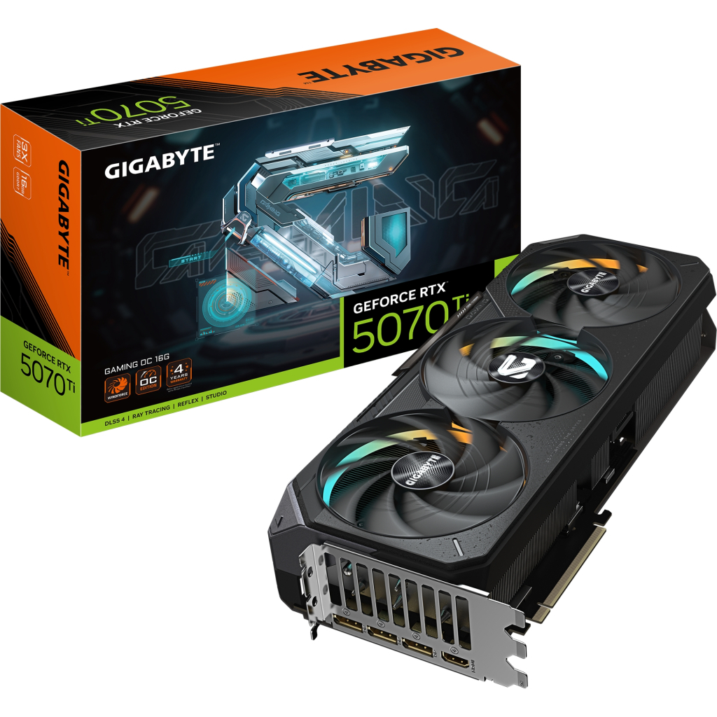 Відеокарта GIGABYTE GeForce RTX5070 Ti 16GB GAMING OC (GV-N507TGAMING OC-16GD) - зображення 10
