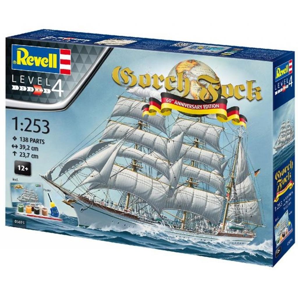 Збірна модель Revell Барк Горх Фок. До 60-річчя побудови 1:253 (4009803056951) - зображення 1