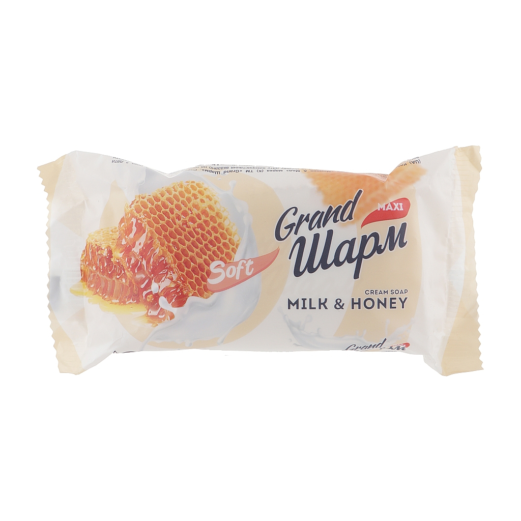 Тверде мило Grand Шарм Молоко та мед 125 г (4820195507155) - зображення 1