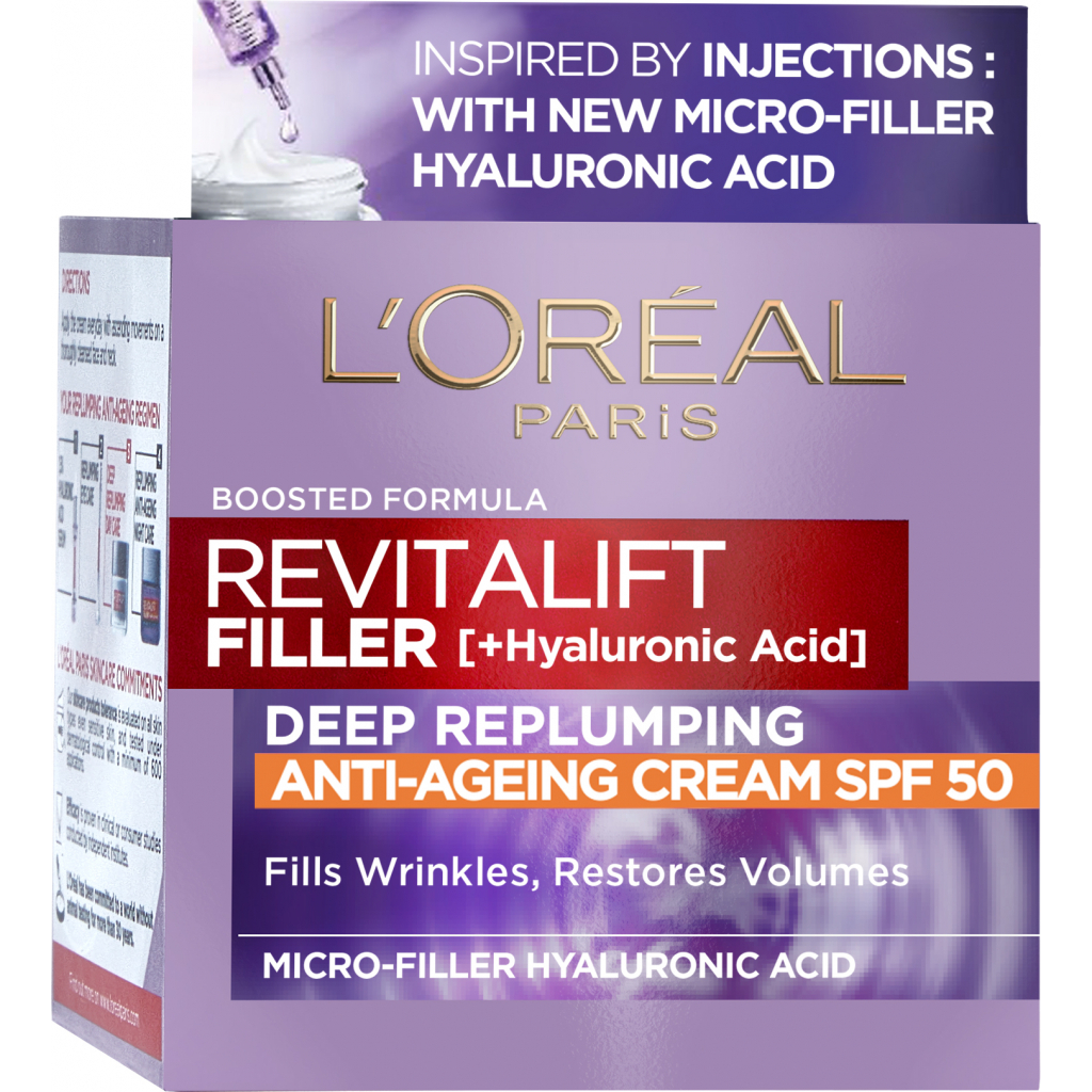 Крем для обличчя L'Oreal Paris Revitalift Filler Х3 Антивіковий SPF-50 50 мл (3600523982745) - изображение 1