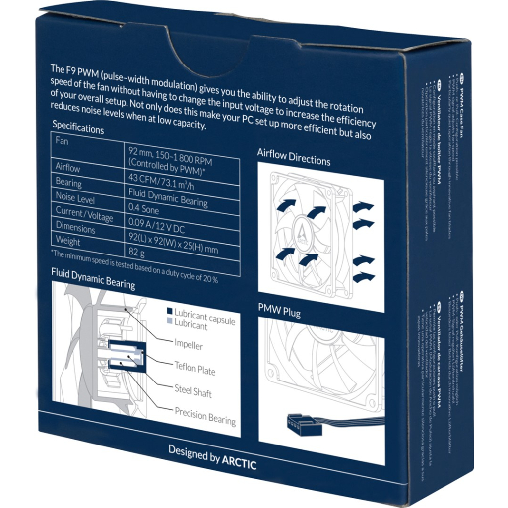 Кулер до корпусу Arctic F9 PWM (ACFAN00213A) - зображення 5