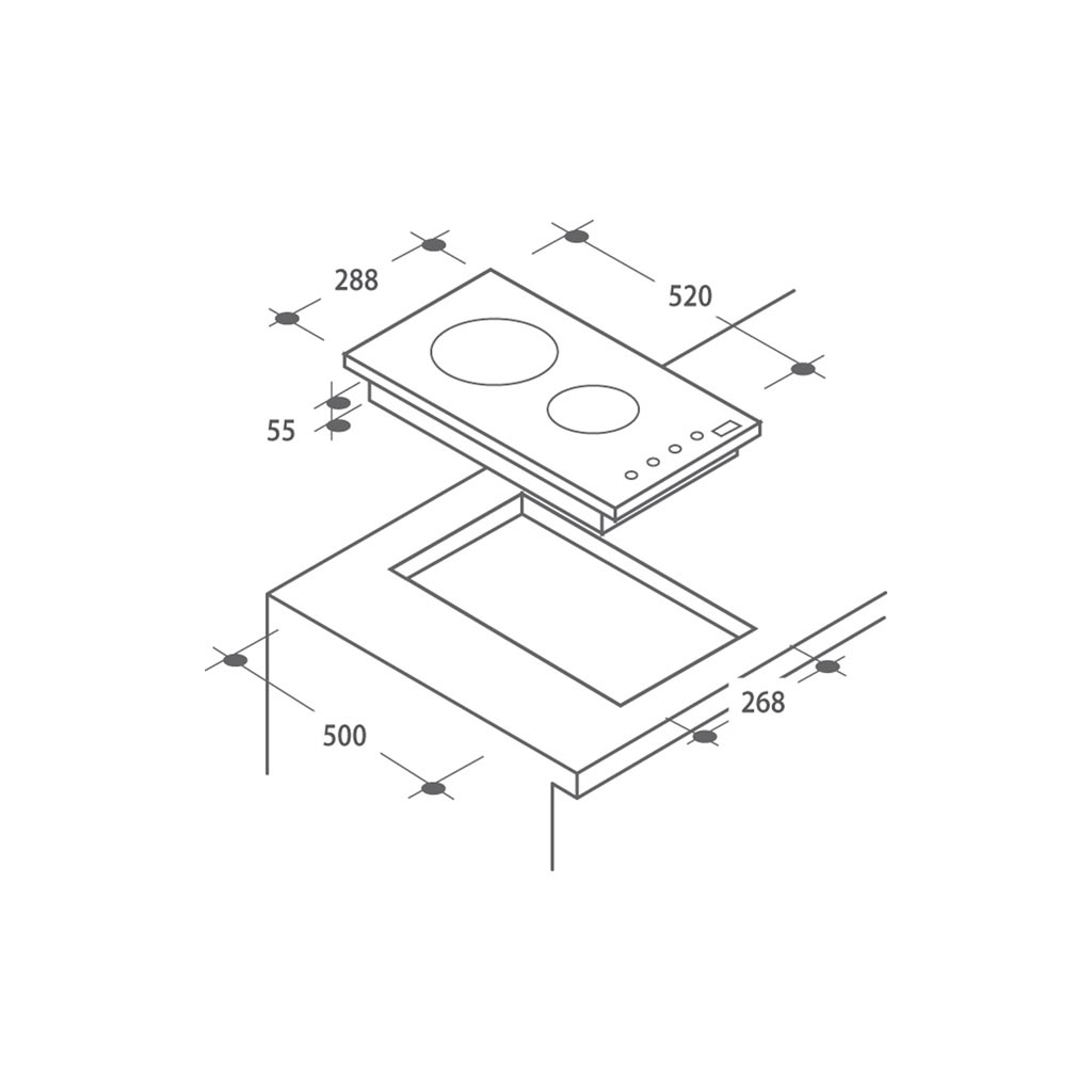 Варочна поверхня Candy CDH 30 - изображение 2