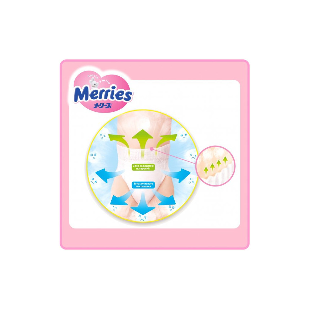 Підгузки Merries трусики для дітей розмір L 9-14 кг 27 шт (584753) - зображення 3
