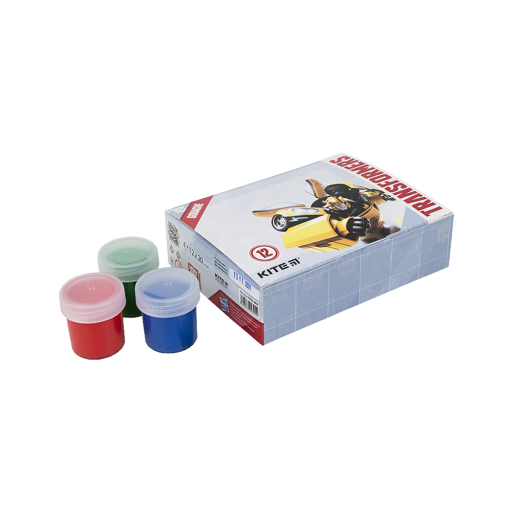 Гуашеві фарби Kite Transformers 12 кол., 20мл (TF21-063) - зображення 2