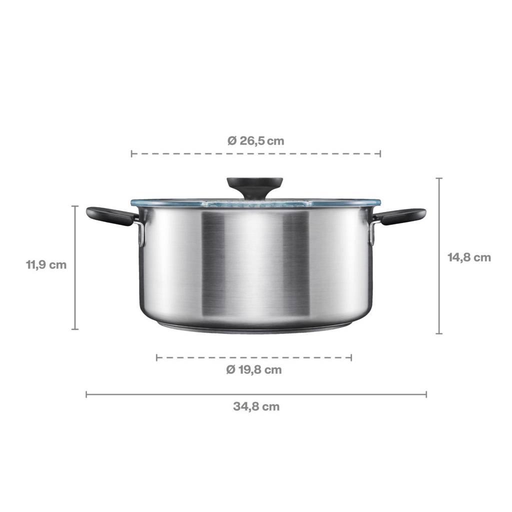 Каструля Fiskars Functional Form з кришкою 5 л (1072317) - зображення 5