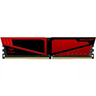 Модуль пам'яті для комп'ютера DDR4 16GB 2400 MHz T-Force Vulcan Red Team (TLRED416G2400HC15B01) - зображення 1
