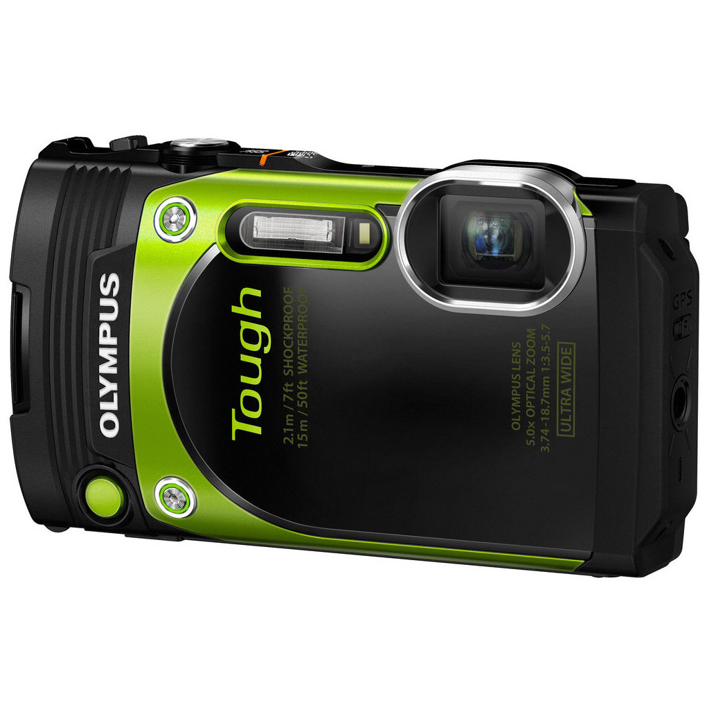 Цифровий фотоапарат Olympus Tough TG-870 Green (Waterproof - 15m; Wi-Fi; GPS) (V104200EE000) - зображення 1