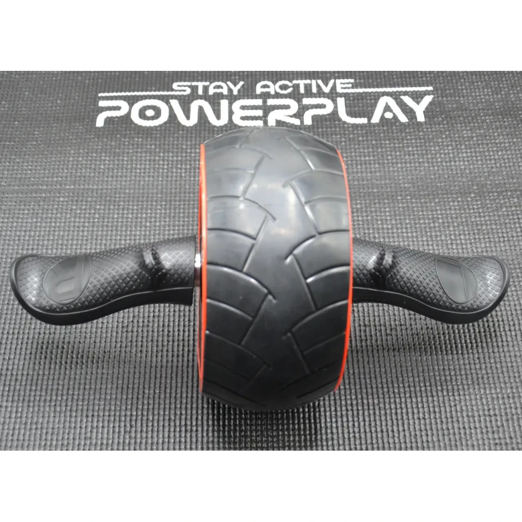 Ролик для преса PowerPlay зі зворотним механізмом AB Wheel Pro Чорно-червоний (PP_4326_Black/Red) - зображення 7