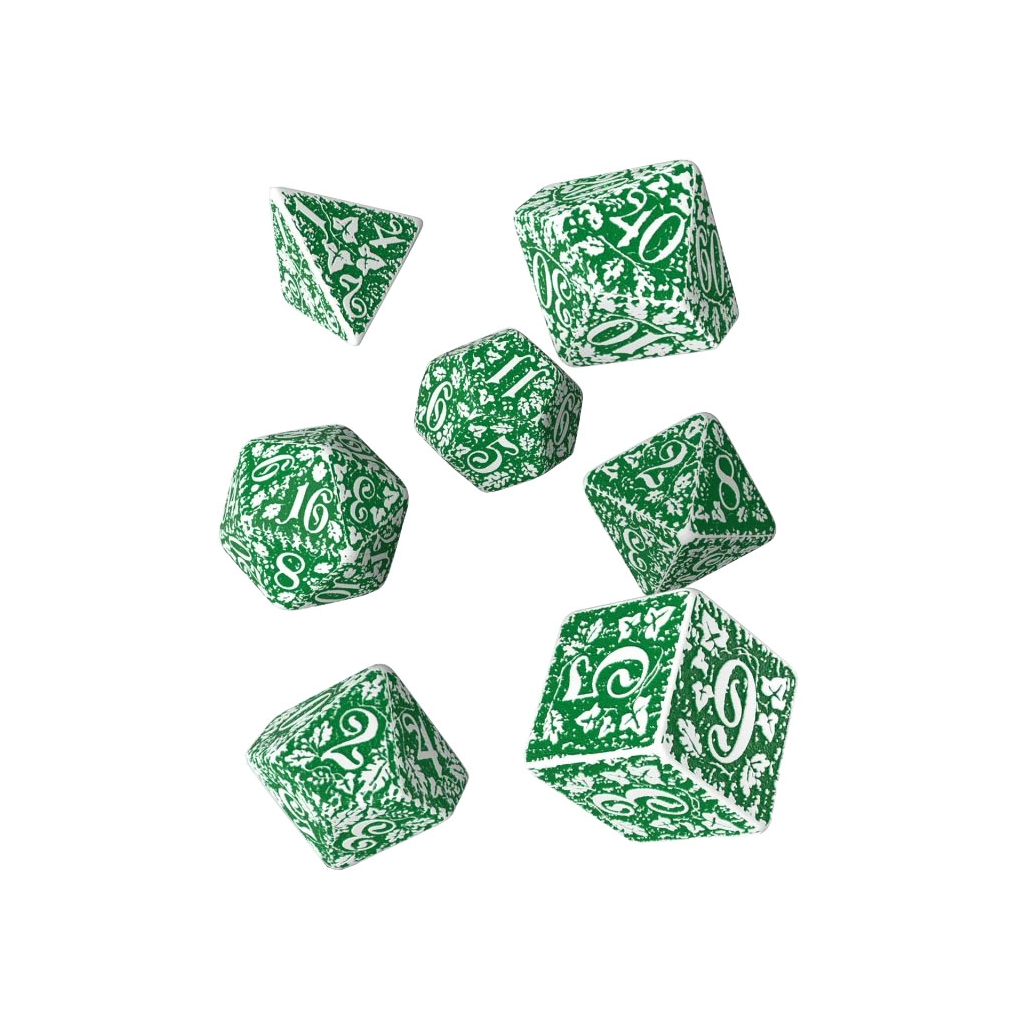 Набір кубиків для настільних ігор Q-Workshop Forest Dice Set Tundra (SFOR4G) - зображення 1