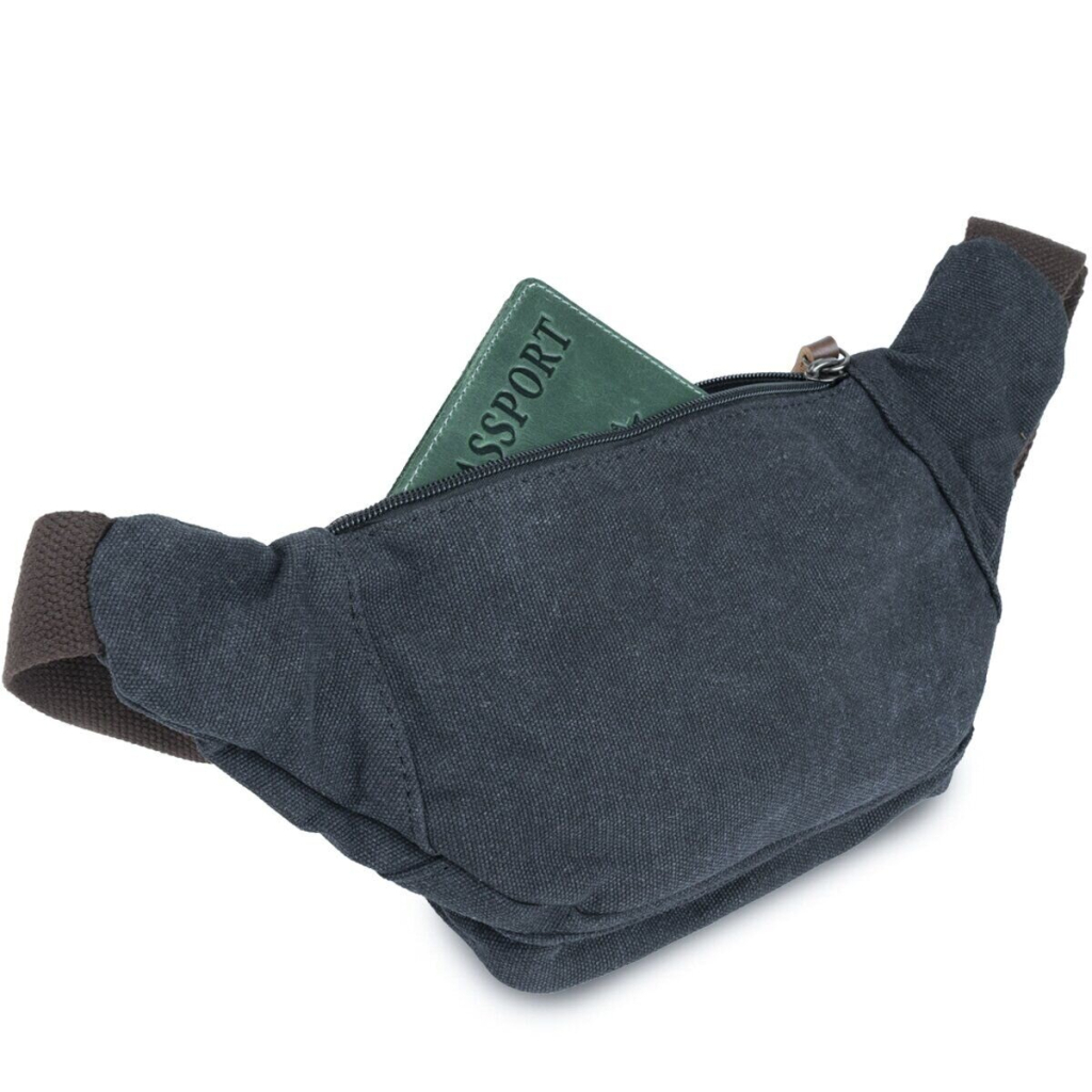 Сумка Vintage Текстильна Чорна (20085) - зображення 11